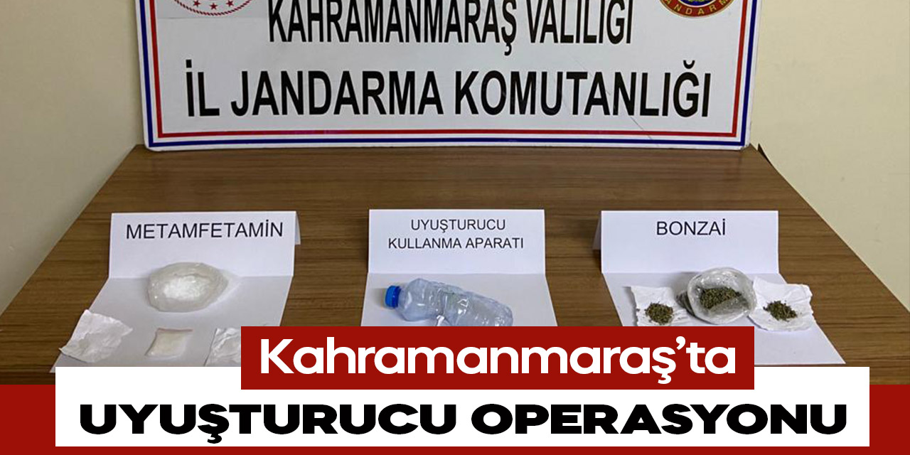 Kahramanmaraş'ta jandarma uyuşturucu operasyonu: 13 gözaltı