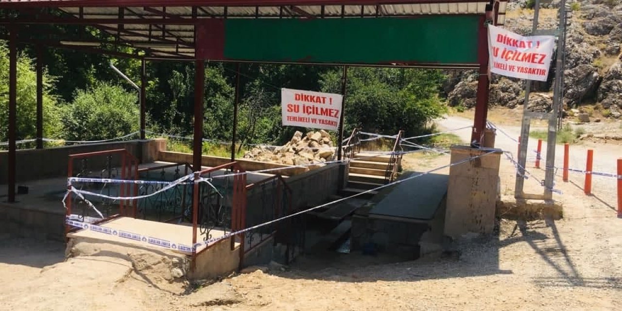 Elbistan’da kaynak suyuna içilmez raporu