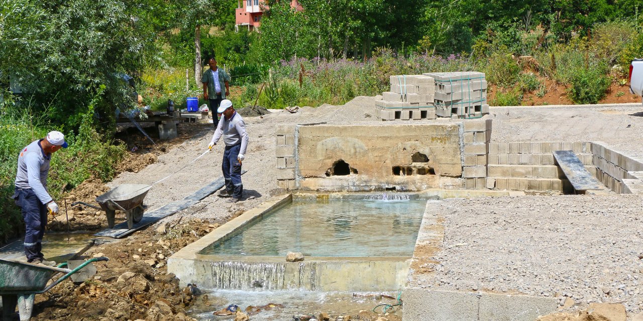 Göksun’daki Çağlayan mahallesine yeni meydan yapılıyor