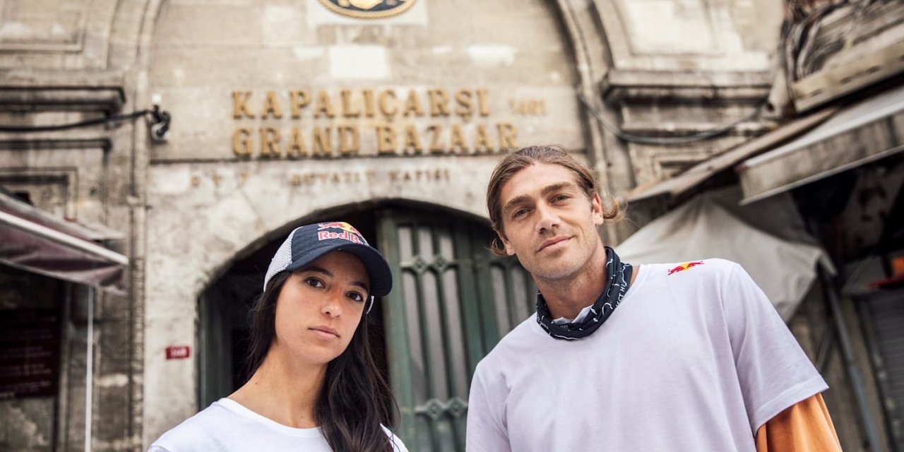 Parkur sporcusu Tommaso, Kapalıçarşı'yı keşfetti