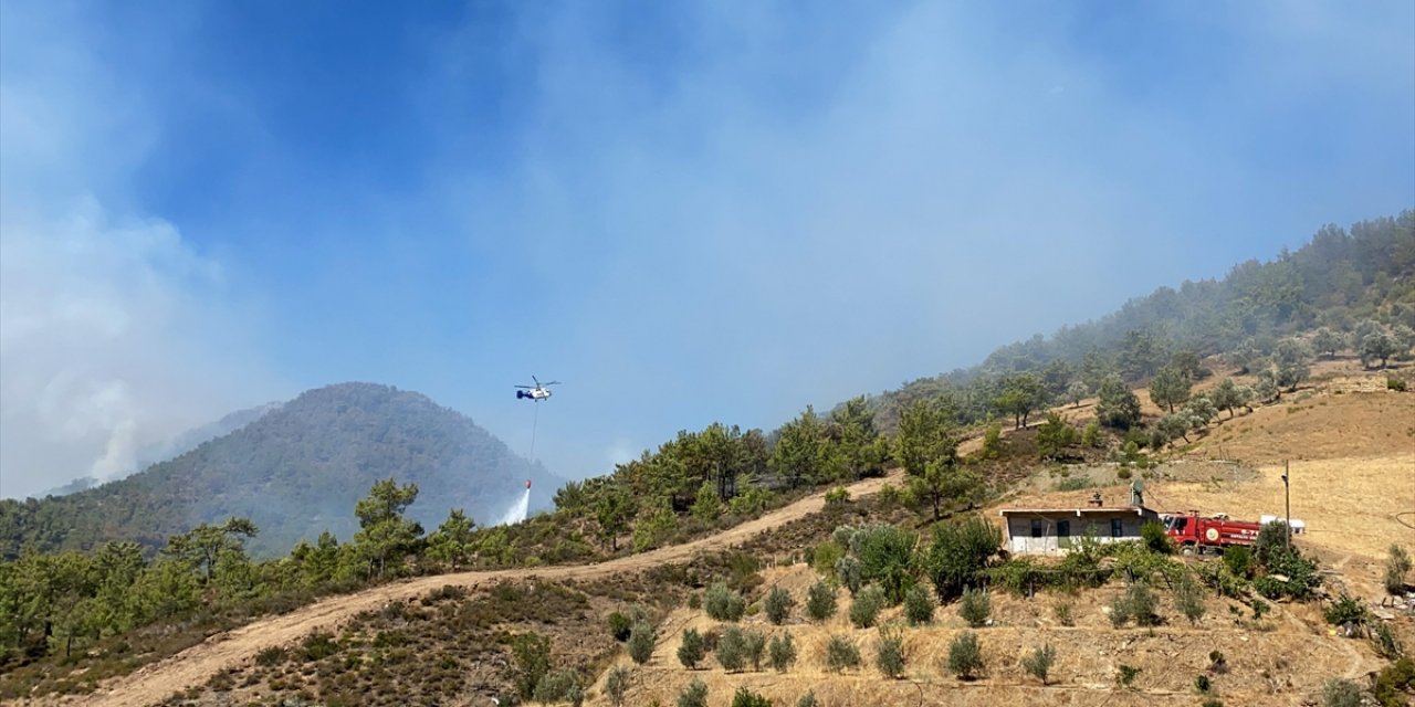 Antalya'nın Gazipaşa ilçesindeki orman yangınına müdahale ediliyor
