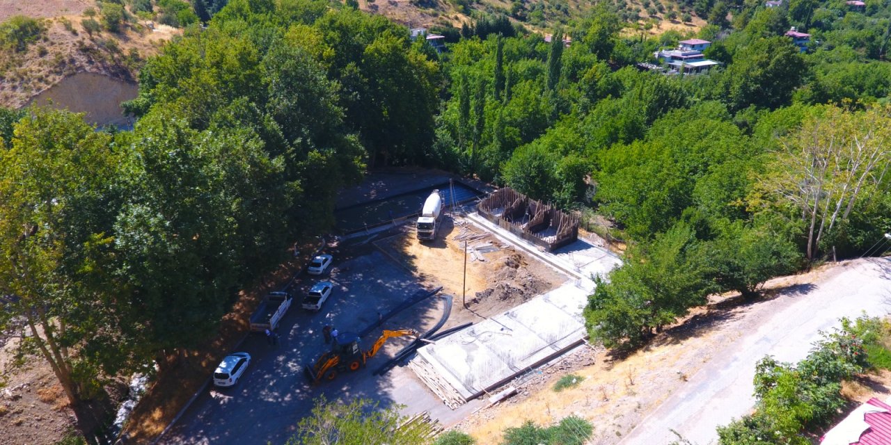 Dulkadiroğlu’ndan Dereköy’e Güreş Sahası