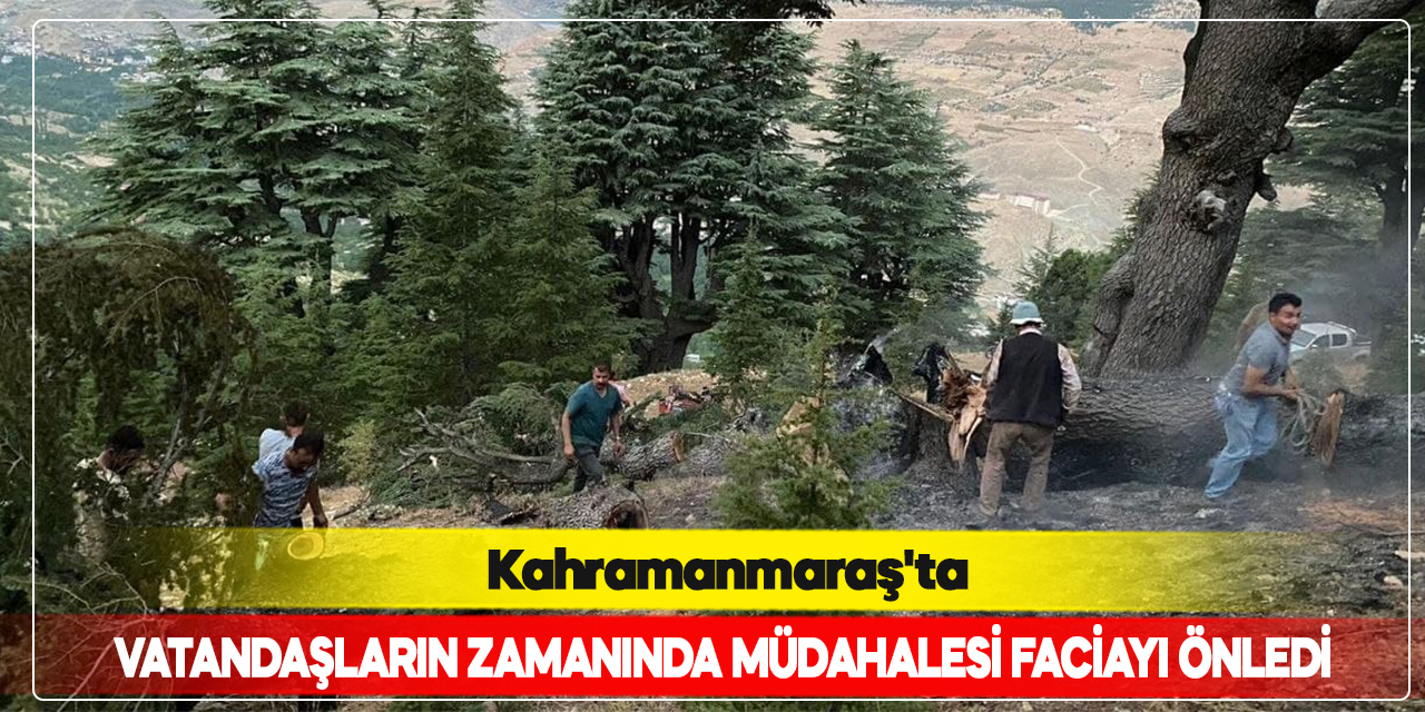 Kahramanmaraş’ta vatandaşların zamanında müdahalesi faciayı önledi