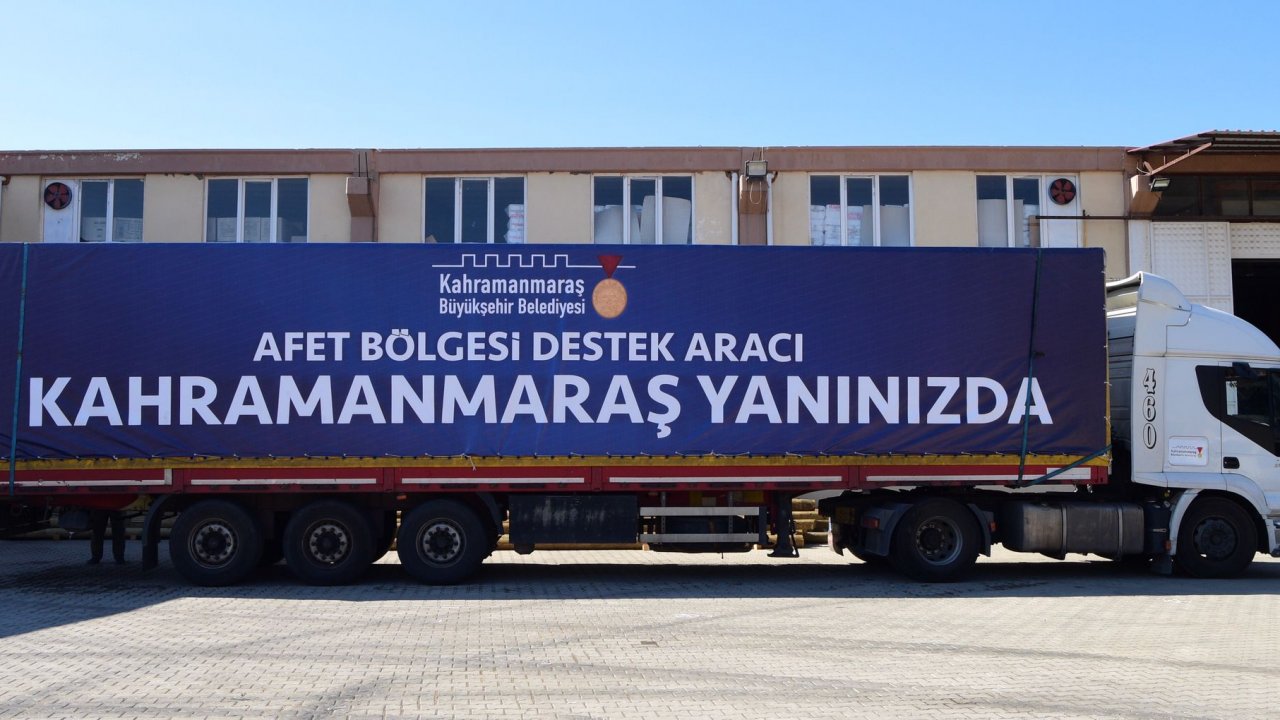 Kahramanmaraş, sel bölgesini unutmadı! Destek aracı yola çıktı