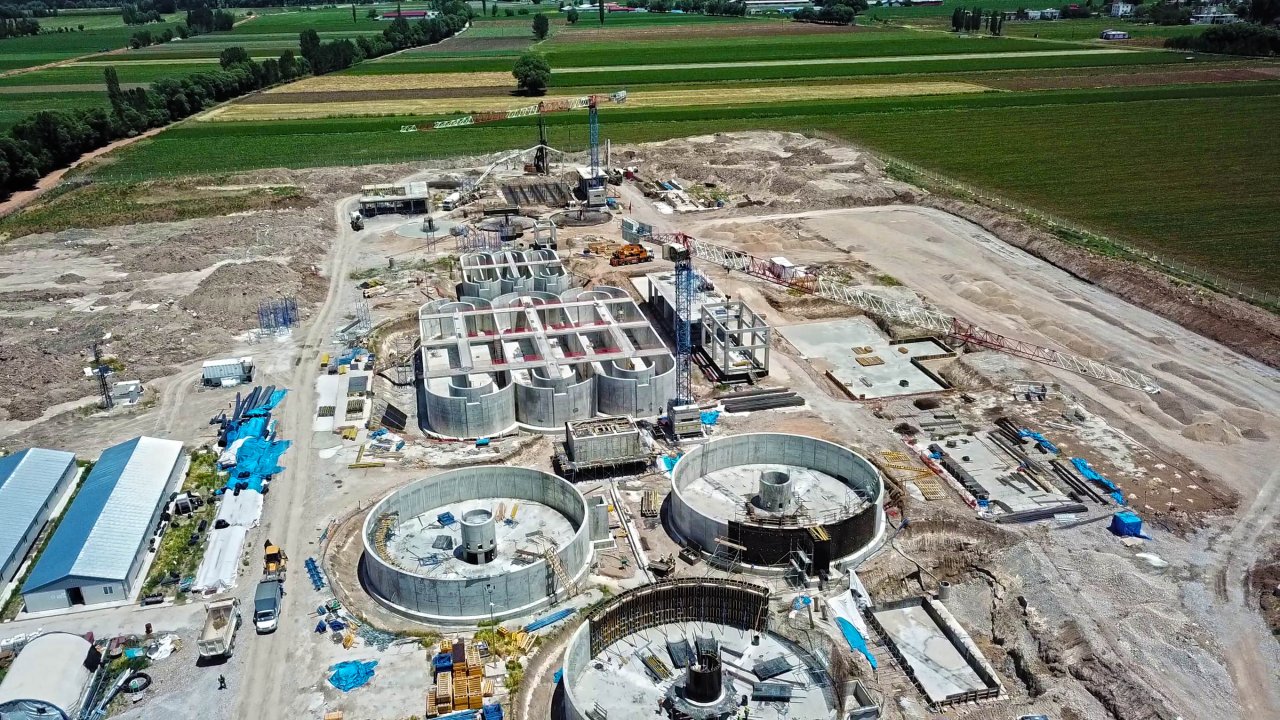 Elbistan Atıksu Arıtma Tesisi’nde çalışmalar sürüyor