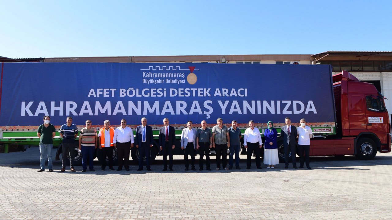 Kahramanmaraş’tan sel bölgesine 4. yardım tırı yola çıktı