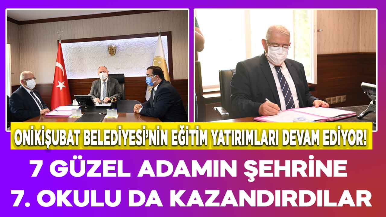 Başkan Mahçiçek: “7 Güzel Adamın şehrine 7. okulu da kazandırıyoruz”