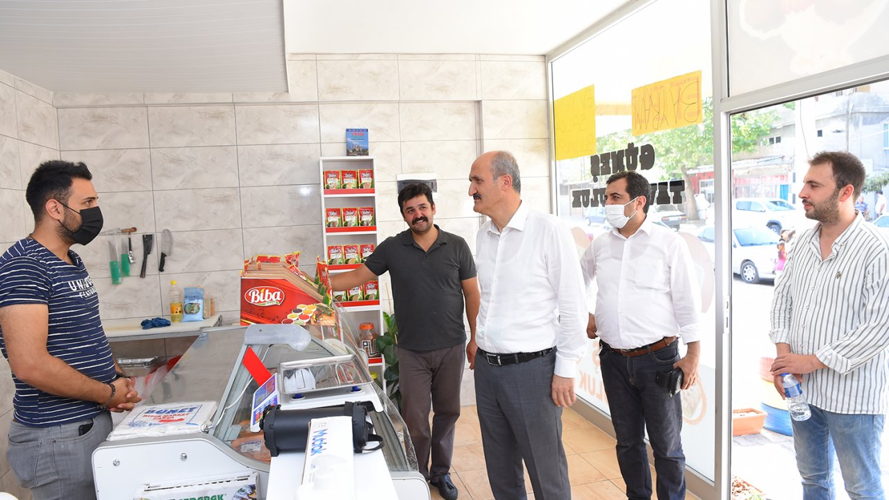 Başkan Okay’dan Ballıca Mahallesinde Esnaf Ziyareti