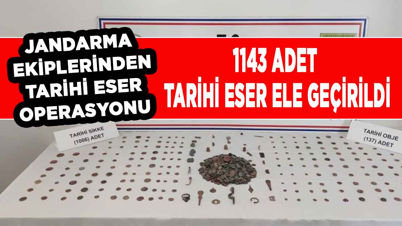 Kahramanmaraş’ta 1143 adet tarihi eser ele geçirildi