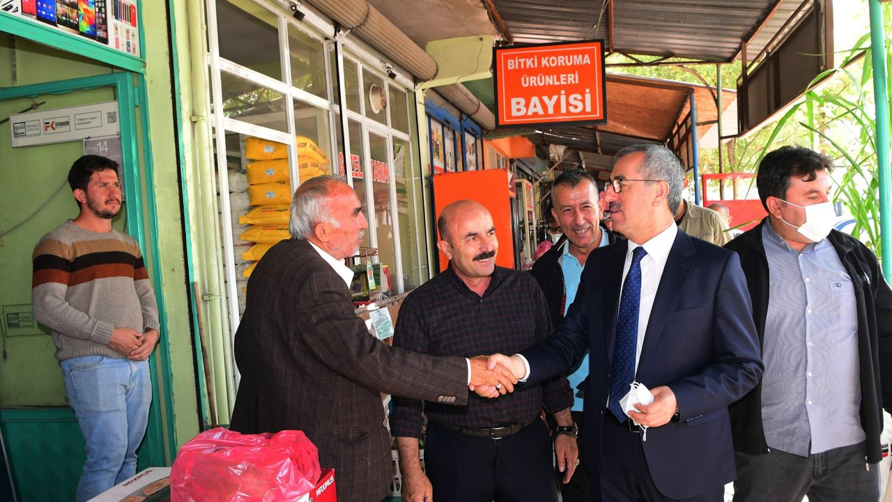 Başkan Güngör Köy Garajında Esnafla Bir Araya Geldi