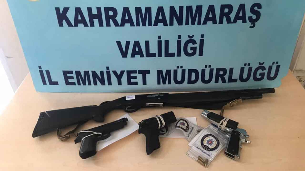 Kahramanmaraş’ta yasa dışı silah kullanan 6 kişi yakalandı