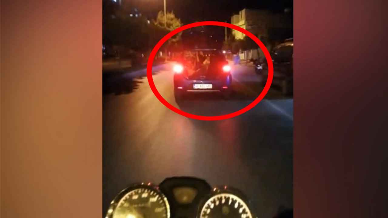 Kahramanmaraş'ta araba bagajında tehlikeli yolculuk böyle görüntülendi