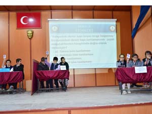 Göksunda bilgi ve kültür yarışması düzenlendi