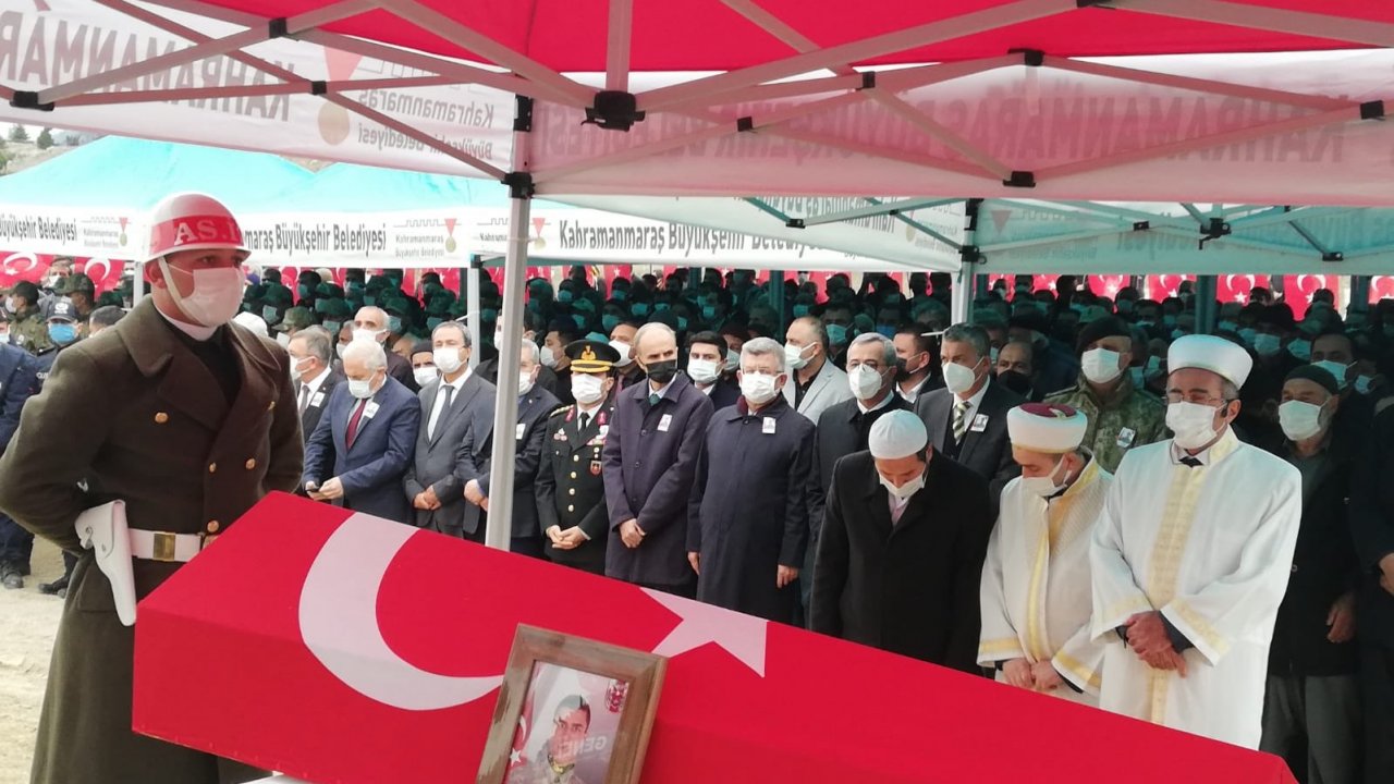 Kahramanmaraş'ta kahraman şehidi son yolculuğuna uğurlandı