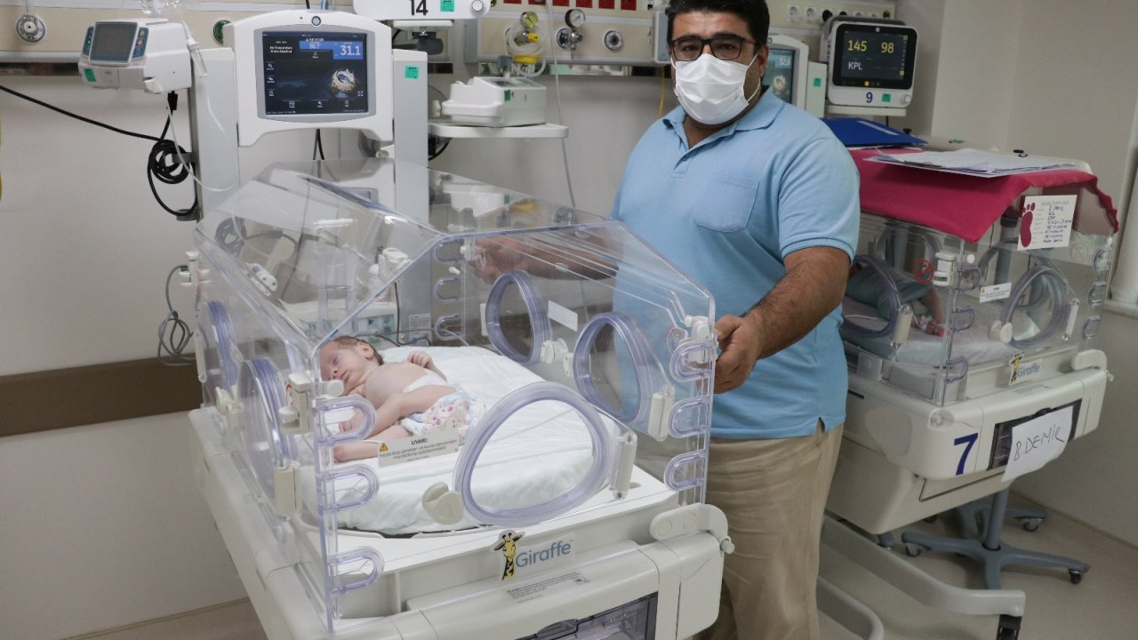 Kahramanmaraş'ta bir bebek açık omurga ile doğdu