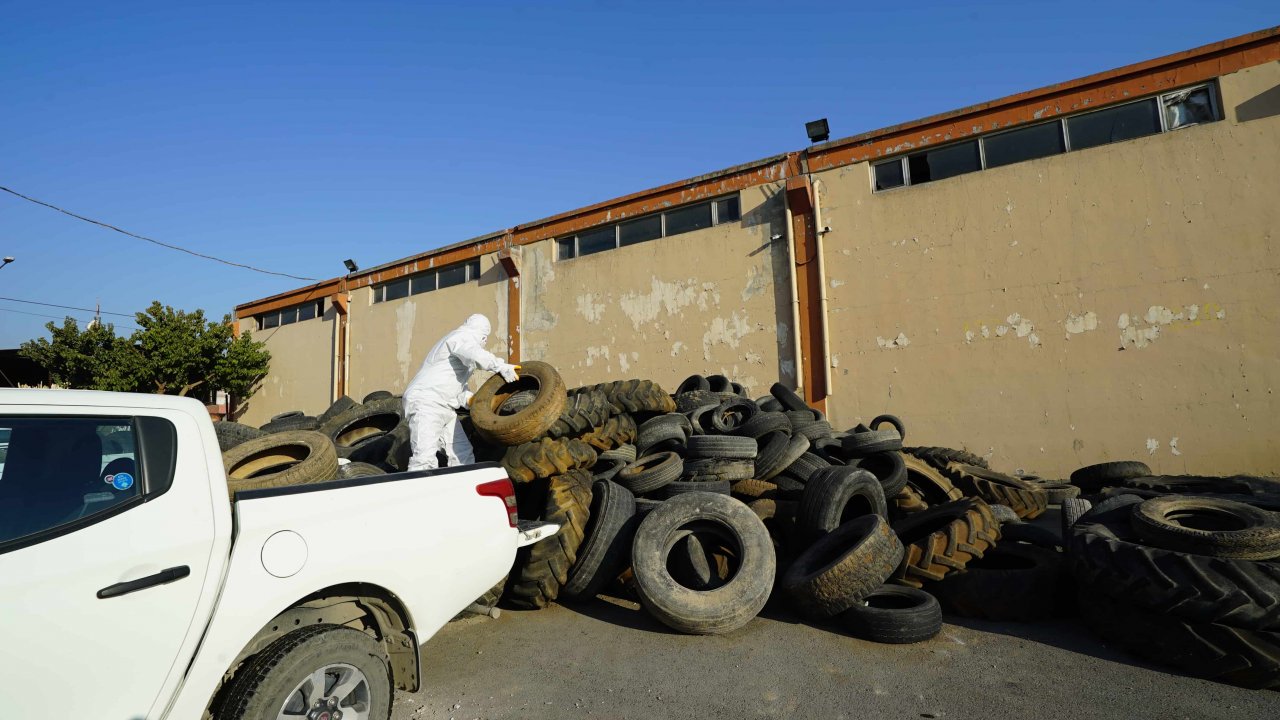 Kahramanmaraş’ta 200 Ton Atık Araç Lastiği Toplandı