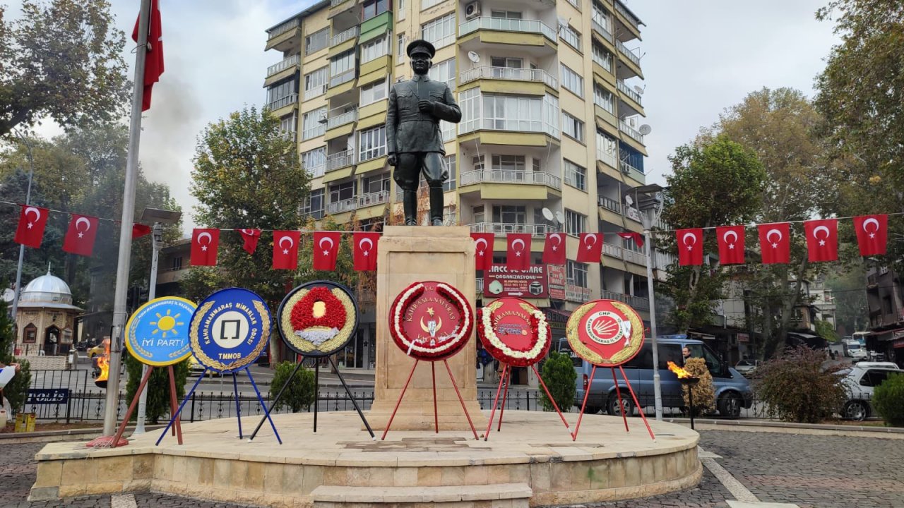 Kahramanmaraş Büyük Önder Atatürk'ü andı