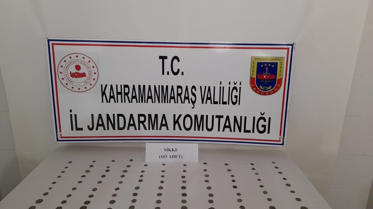 Kahramanmaraş’ta Roma dönemine ait 103 adet sikke ele geçirildi