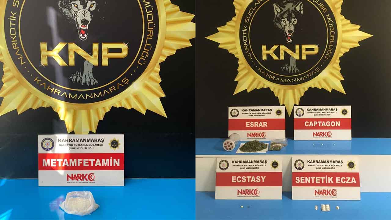 Kahramanmaraş'ta uyuşturucu sevkiyatı yapan 4 kişi tutuklandı