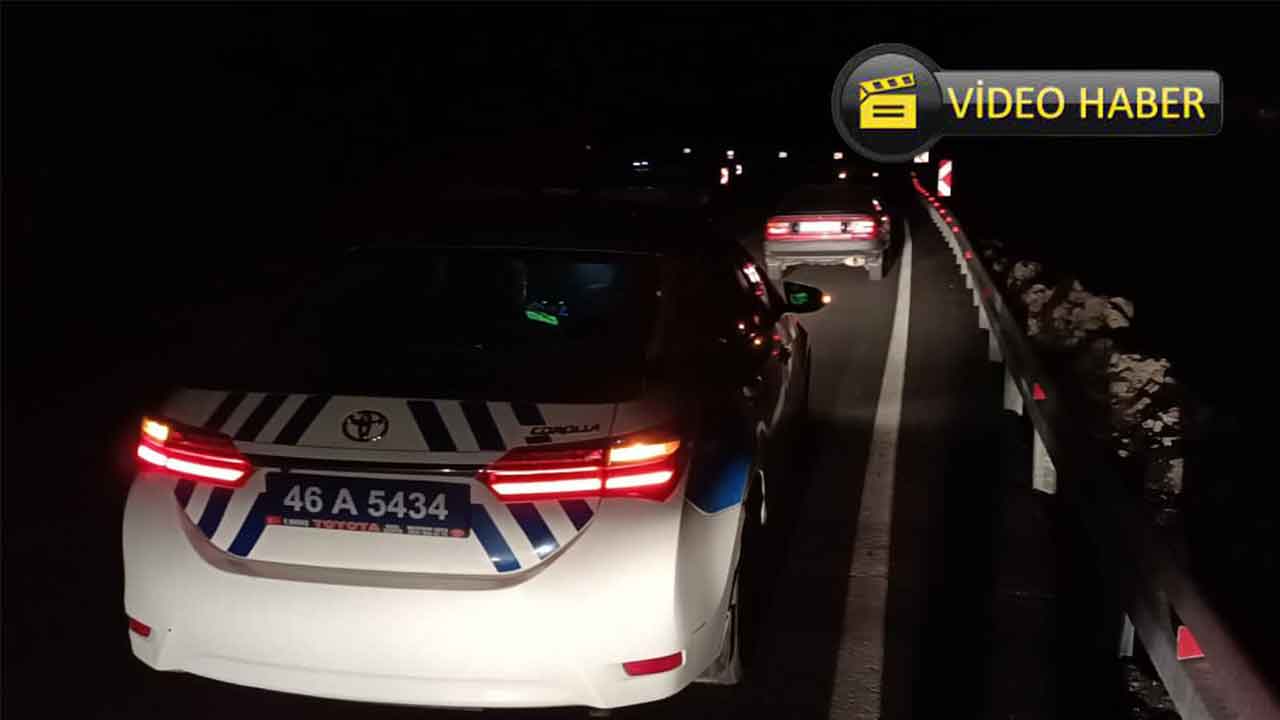 Kahramanmaraş'ta polisin ‘Dur’ ihtarından kaçan sürücü ateş açılarak durduruldu