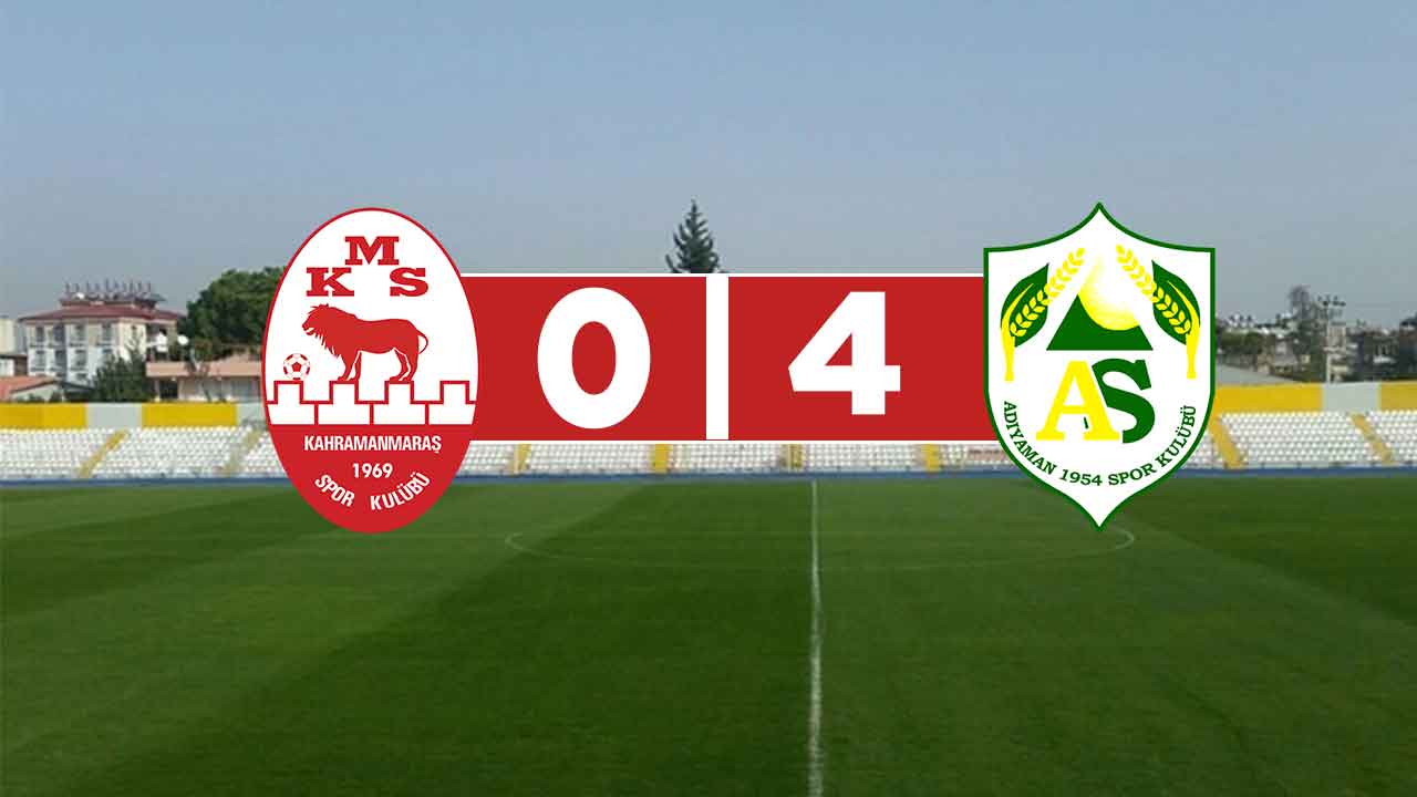 Kahramanmaraşspor 0-4 Adıyaman FK (MAÇ SONUCU)