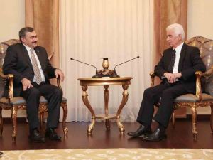 Bakan Eroğlu, Kktc Cumhurbaşkanı Eroğlu Tarafından Kabul Edildi