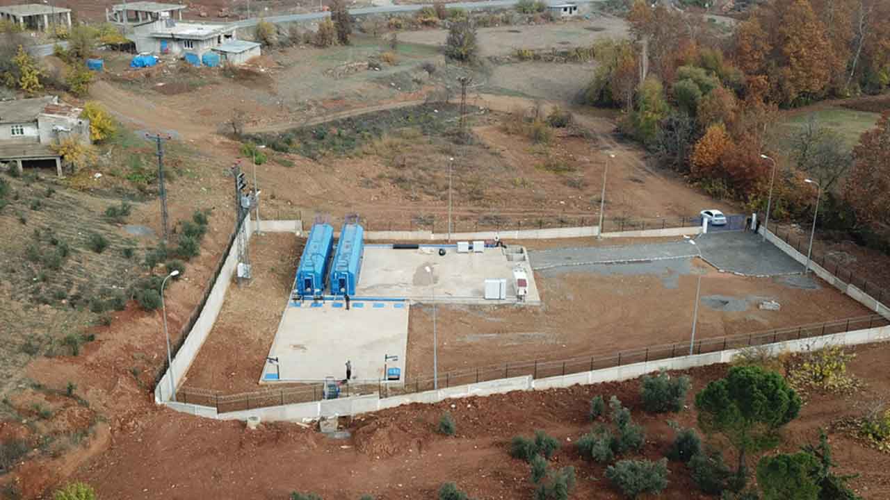 Türkoğlu'ndaki Paket Atıksu Arıtma Tesisi Çalışmaları Tamamlandı
