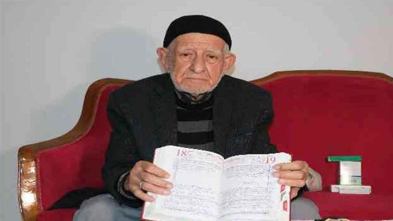 Kahramanmaraş'ta 85 yaşındaki vatandaş harcamalarını günlüğüne yazıyor