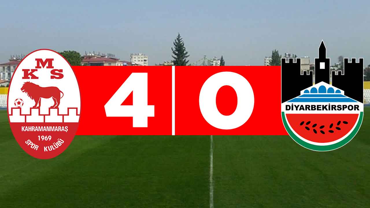 Kahramanmaraşspor 4-0 Diyarbekirspor (MAÇ SONUCU)