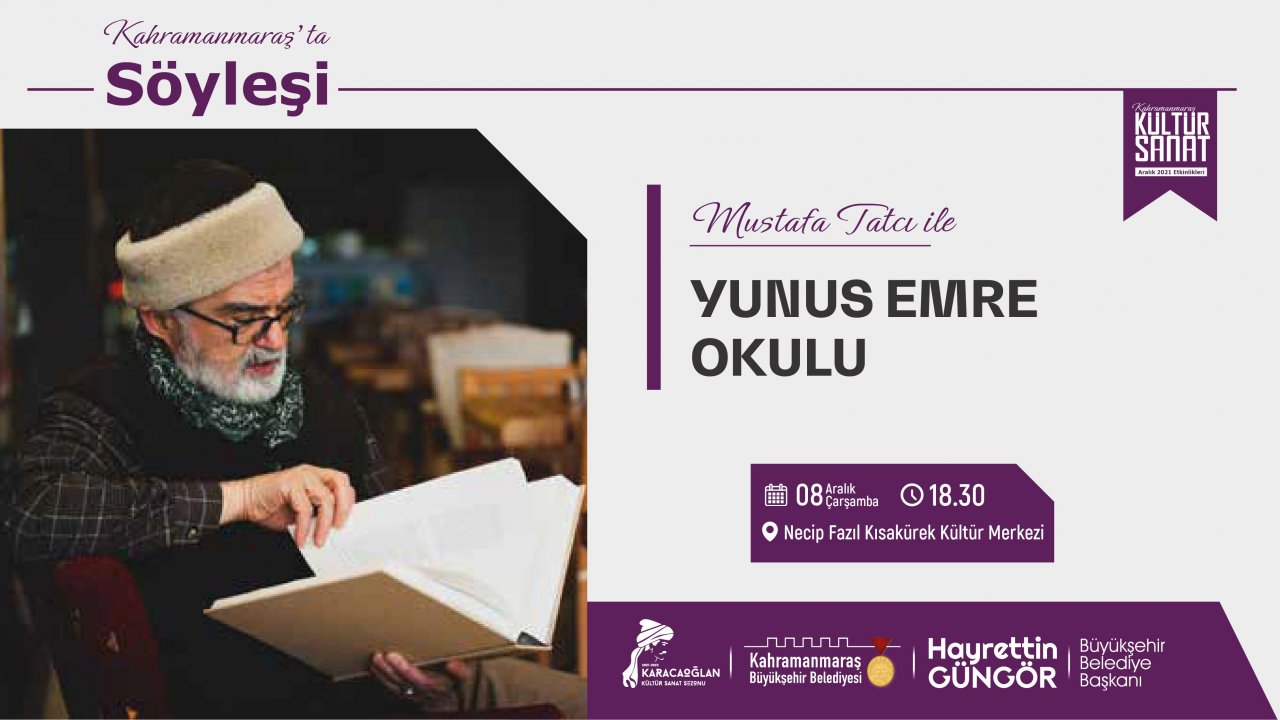 Mustafa Tatçı ile Söyleşi Etkinliği Düzenlenecek