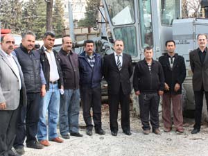 Karla mücadele eden operatörlere takdir belgesi