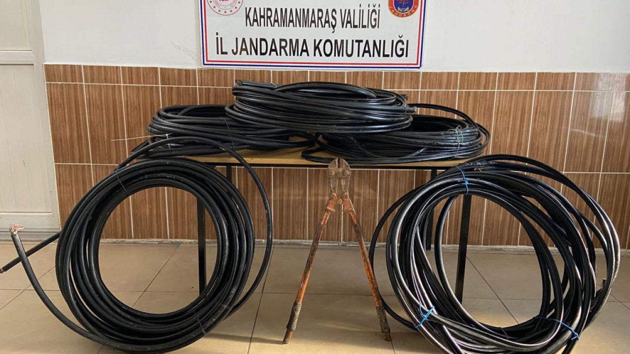 Kahramanmaraş’ta kablo hırsızları tutuklandı 