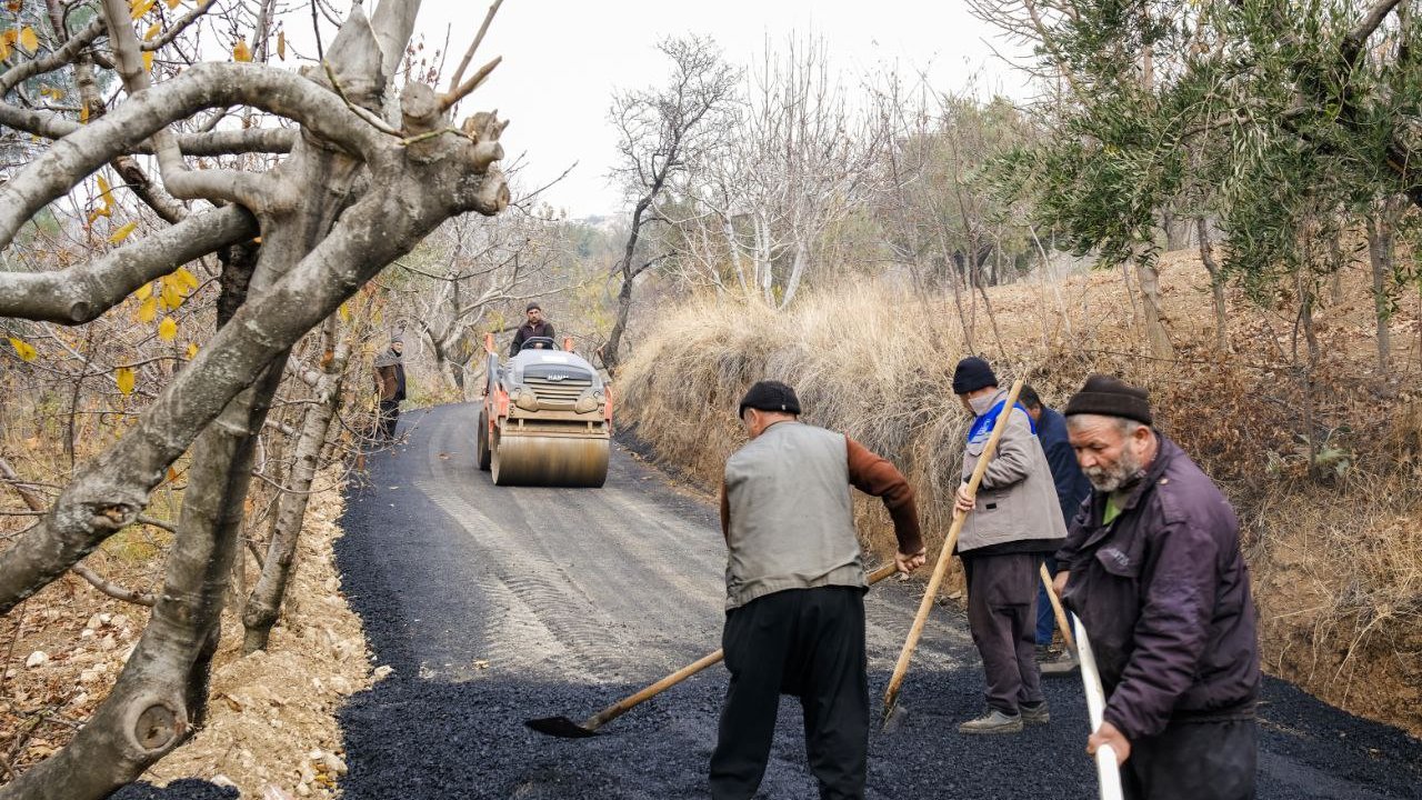 Sarıkaya mahallesine asfalt serimi yapıldı