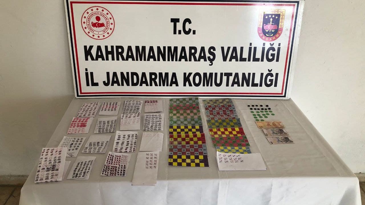 Elbistan’da kumar operasyonu