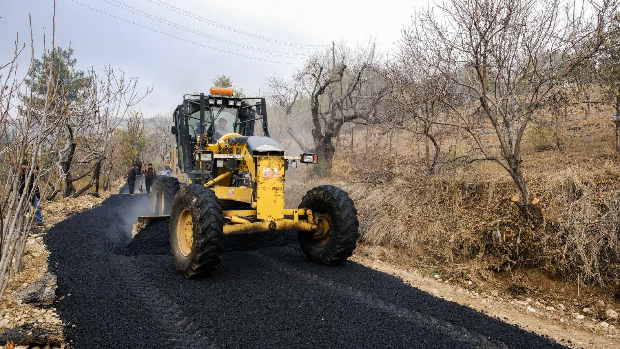 Sarıkaya Mahallesinde Asfalt Çalışması