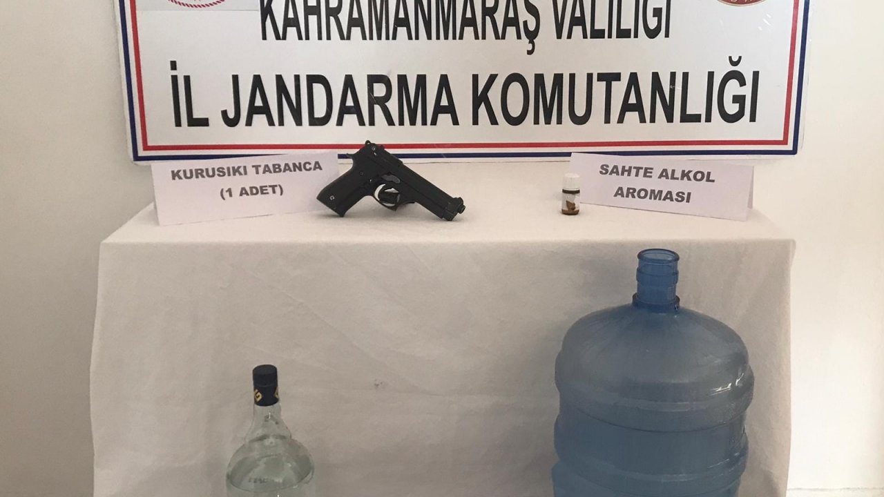 Kahramanmaraş’ta sahte alkol operasyonu