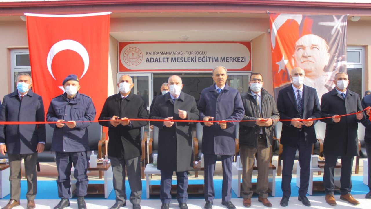 TÜRKOĞLU ADALET MESLEKİ EĞİTİM MERKEZİ TÖRENLE AÇILDI