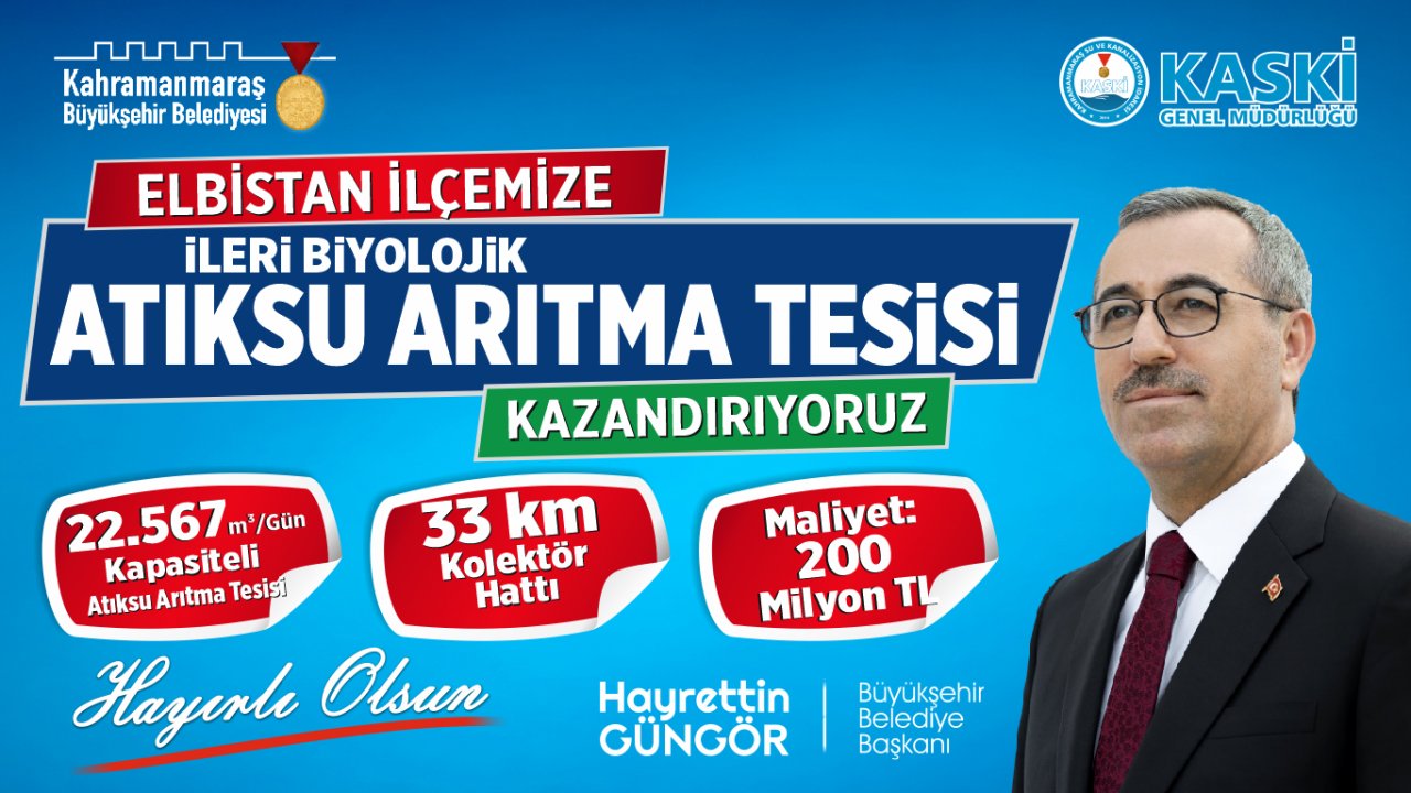 Kahramanmaraş 770.000 metre içme suyu şebekesine kavuştu