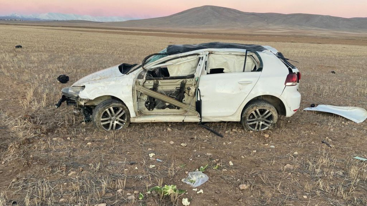 Kahramanmaraş’ta otomobil takla attı: 2 kişi ölümden döndü
