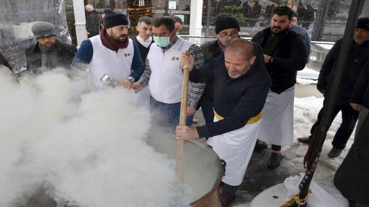 Alpedo Kervan Lezzet Grubu’ndan Kar altında Salep Festivali