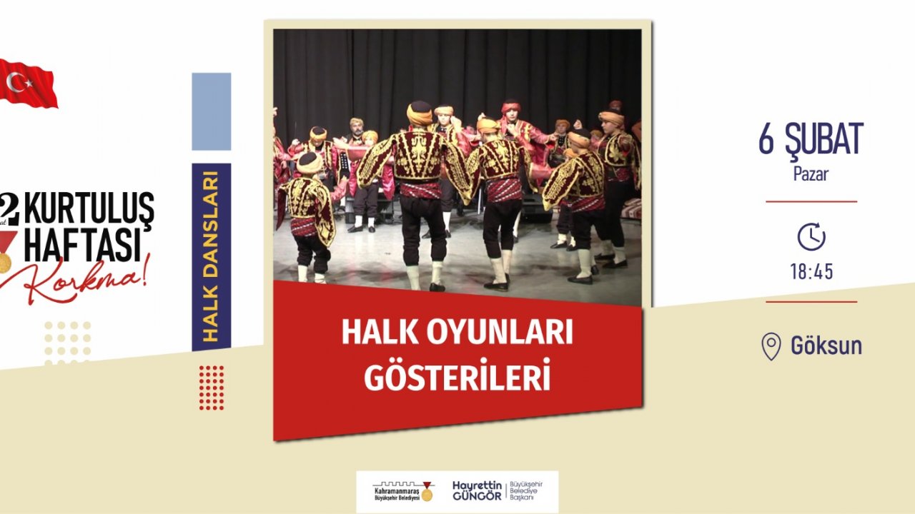 Halk Oyunları Gösterileri ve Işılak Konseri Göksun’da