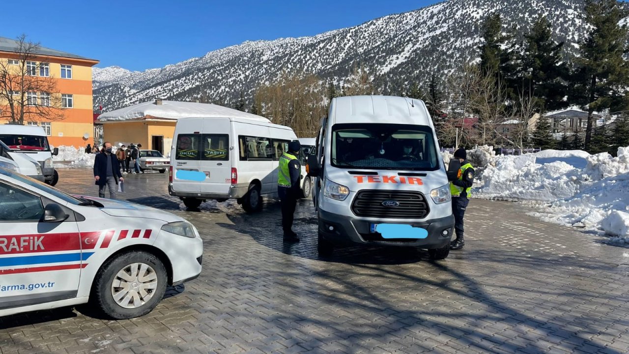 Kahramanmaraş’ta Okul servisleri denetlendi 
