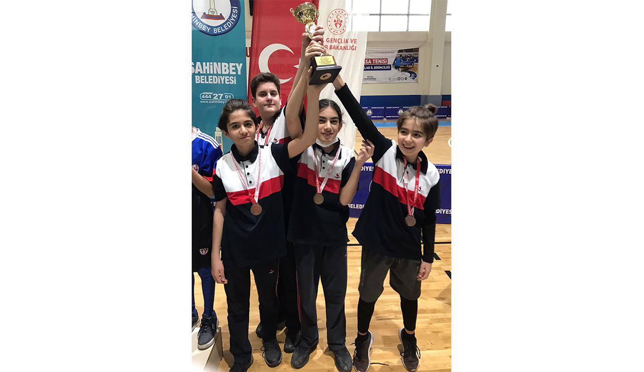 Sanko Okulları Öğrencileri Masa Tenisinde İl Dördüncüsü Oldu