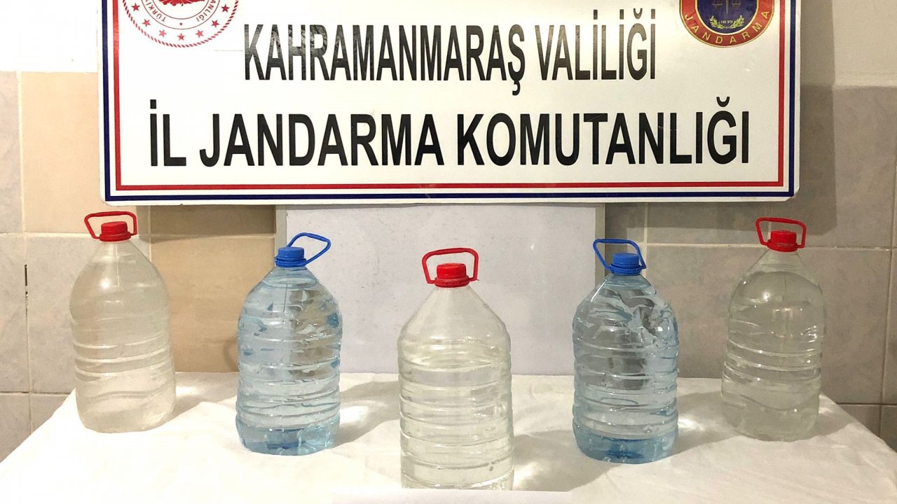 Afşin’de araçta sahte alkol ele geçirildi 