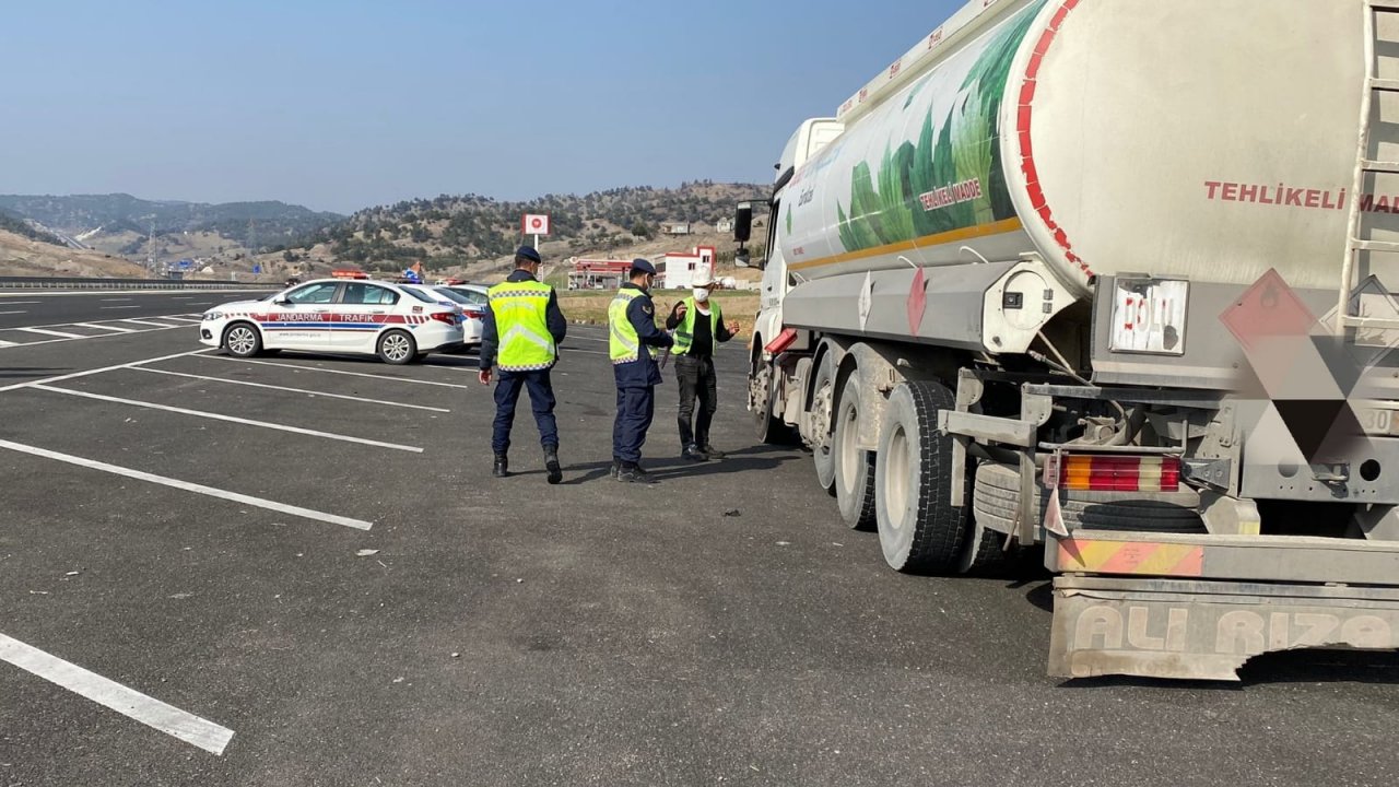 Kahramanmaraş’ta tehlikeli araçlar denetlendi 