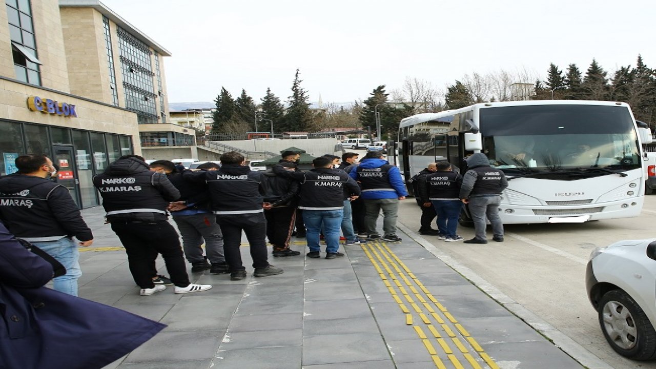 Kahramanmaraş merkezli organize suç örgütüne şafak operasyonu 