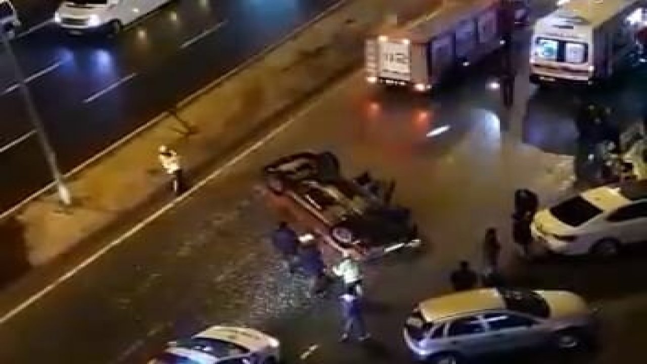 Kahramanmaraş’ta otomobil takla attı