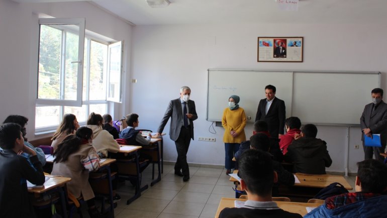 Niyazi Can Abdullah Çinkay Anadolu Lisesini Ziyaret Etti