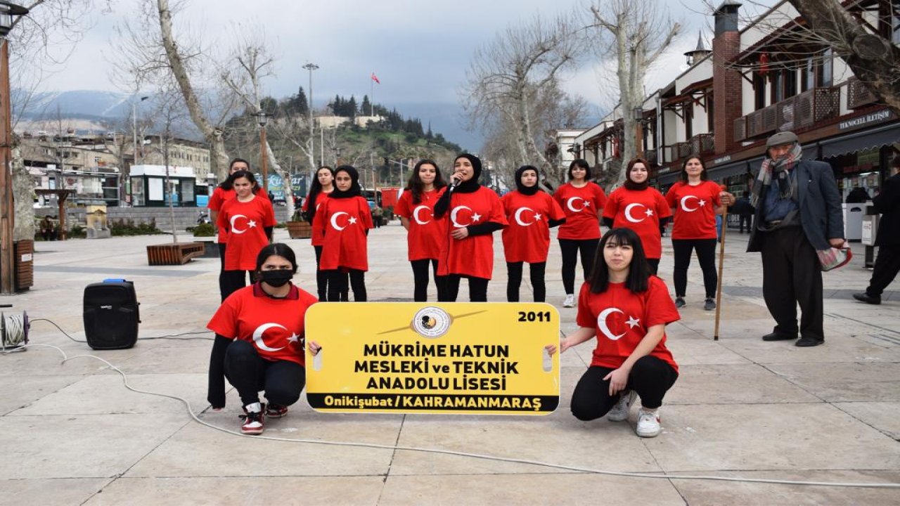 Mükrime Hatun MTAL öğrencileri Çanakkale şehitlerini andılar