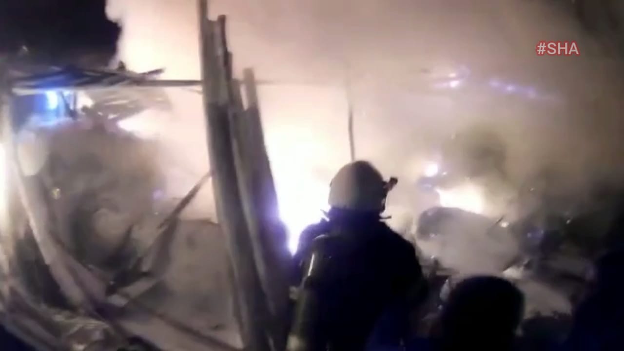 Kahramanmaraş’ta depoda çıkan yangın paniğe neden oldu